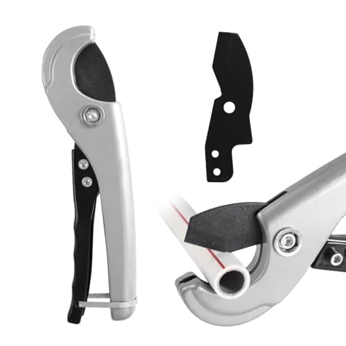 Serplex® PVC Pipe Cutter Heavy Duty Hard SK5 Steel Cutter for 1/8''-1'' Dia Hollow Out PE PPR Rubber Plastic Tube Pipe Universal Pipe Hose Cutter with Safety Lock Design Serplex® PVC Pipe Cutter Heavy Duty Hard SK5 Steel Cutter for 1/8''-1'' Dia Hollow Out PE PPR Rubber Plastic Tube Pipe Universal Pipe Hose Cutter with Safety Lock Design